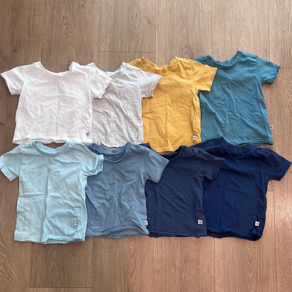 The Honest Company Baby Tees - Blues, Gray, White